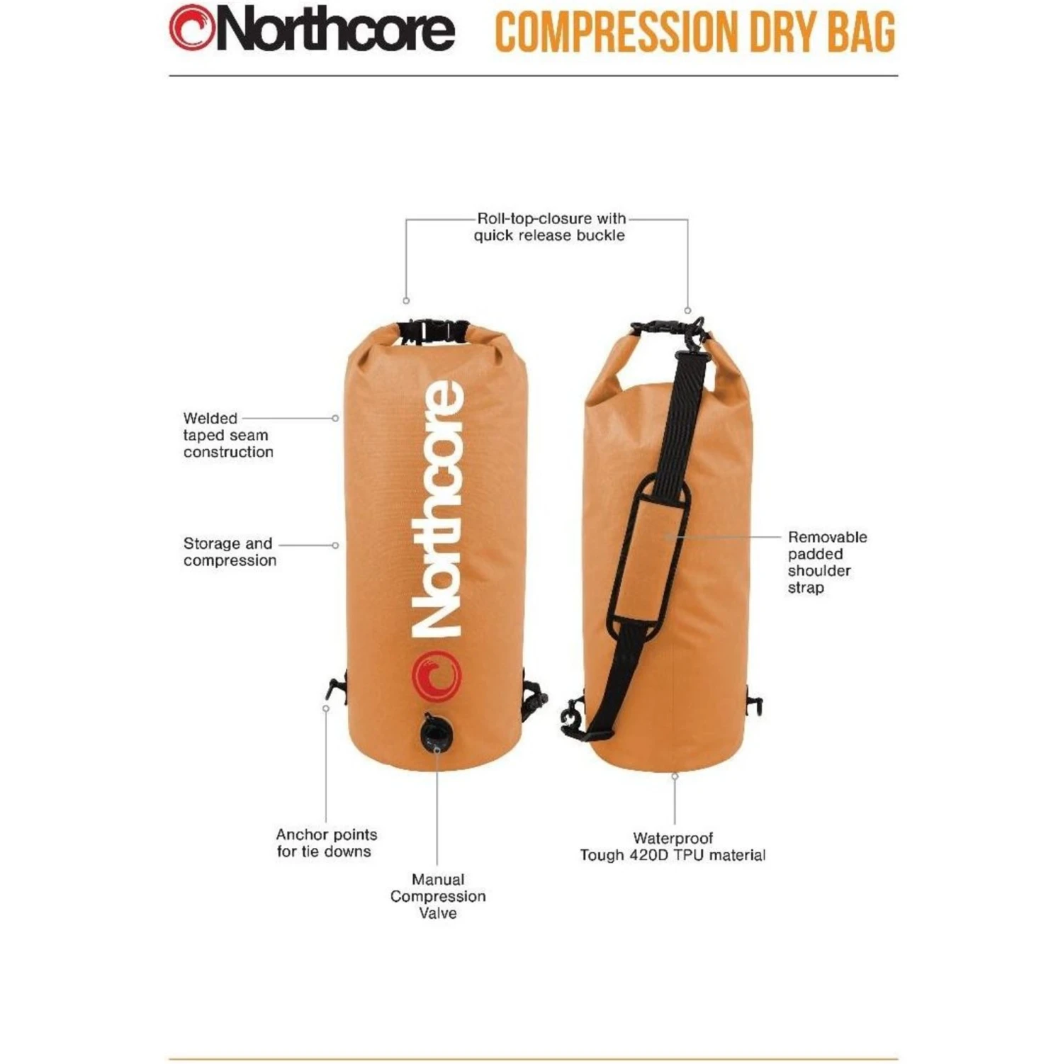 Northcore 20L Compression Bag - Image 3
