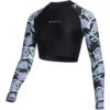 Mystic Womens Jayde Long Sleeve Crop Rash Vest
