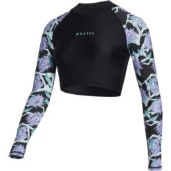 Mystic Womens Jayde Long Sleeve Crop Rash Vest