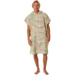 Rip Curl Mens Combo Hooded Towel Changing Robe / Poncho