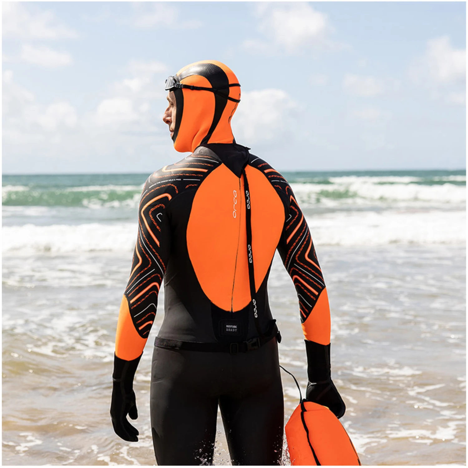 ORCA Hi-Vis Neoprene Swim Hood - Image 5