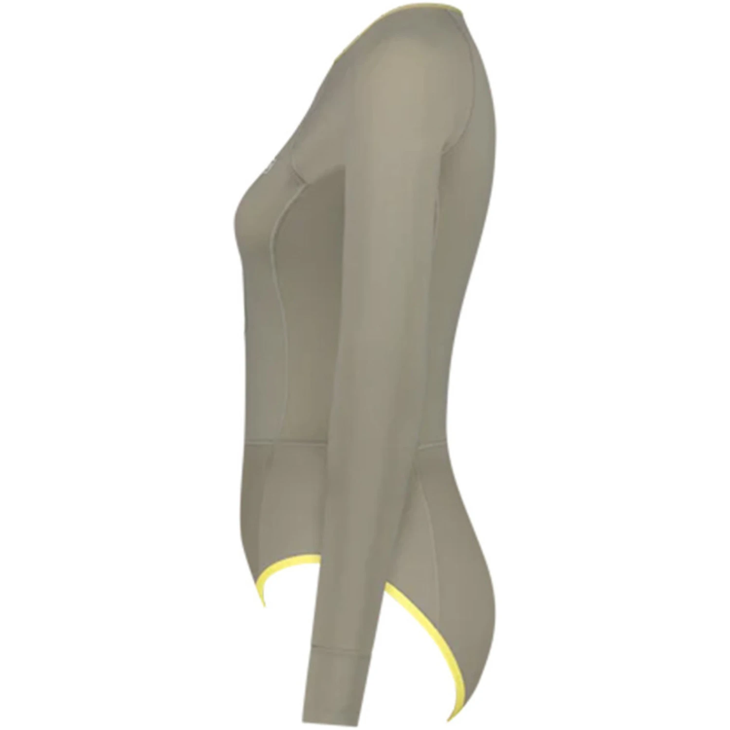 Womens One Piece Long Sleeve Front Zip Swimsuit - Image 2