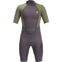Billabong Mens Intruder 2/2mm Back Zip Shorty Wetsuit